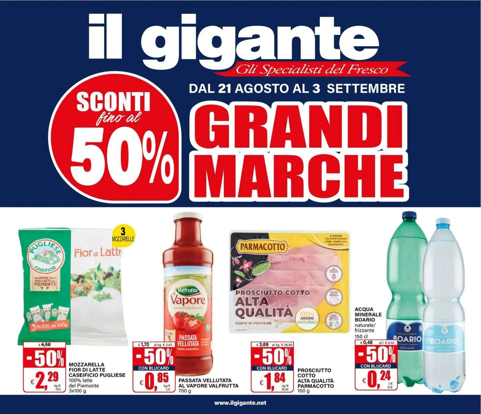 Volantino Il Gigante Grandi Marche dal 21/08 al 3/09/2025
