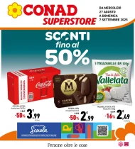 Volantino Conad Superstore Sconti dal 27/08 al 7/09/2025