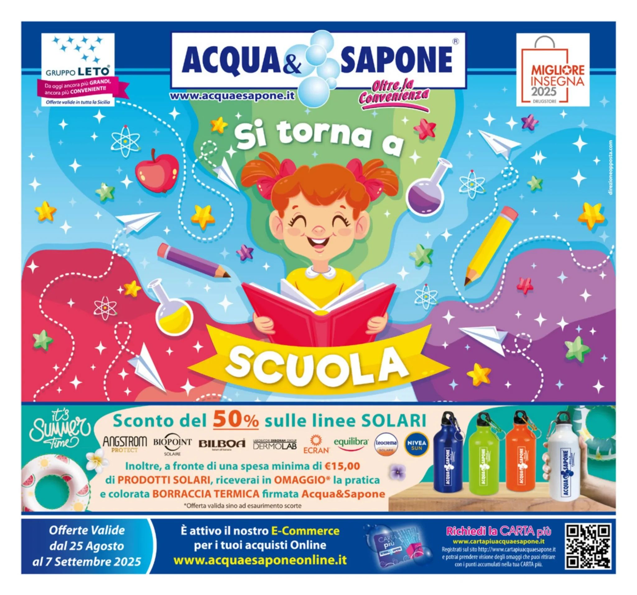 Volantino Acqua e Sapone Sicilia Si Torna a Scuola dal 25/08/2025