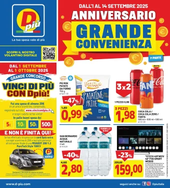 Volantino DPiù Grande Convenienza fino al 14 dal 1/09/2025