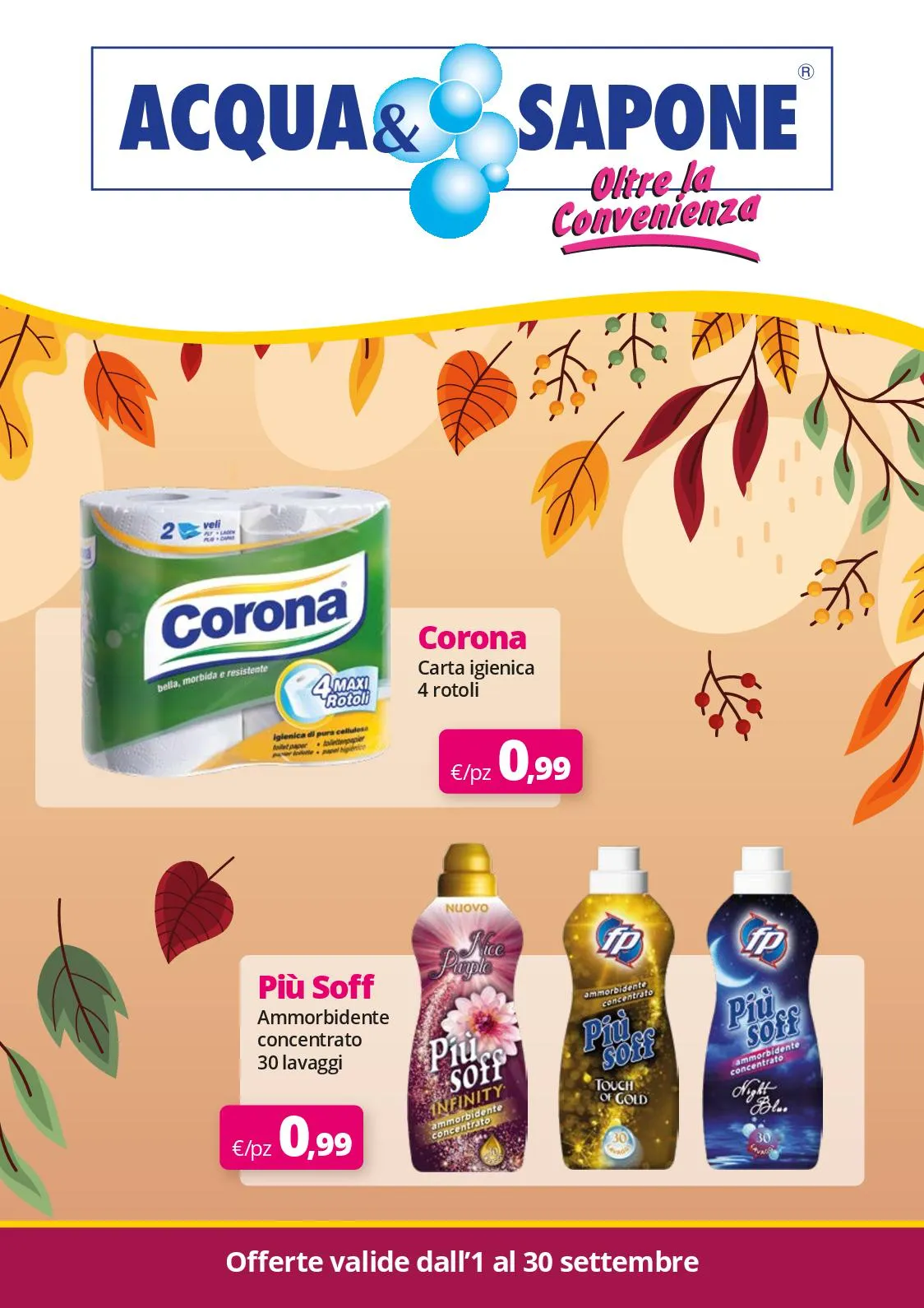 Volantino Acqua e Sapone Offerte Mensili dal 1 al 30/09/2025