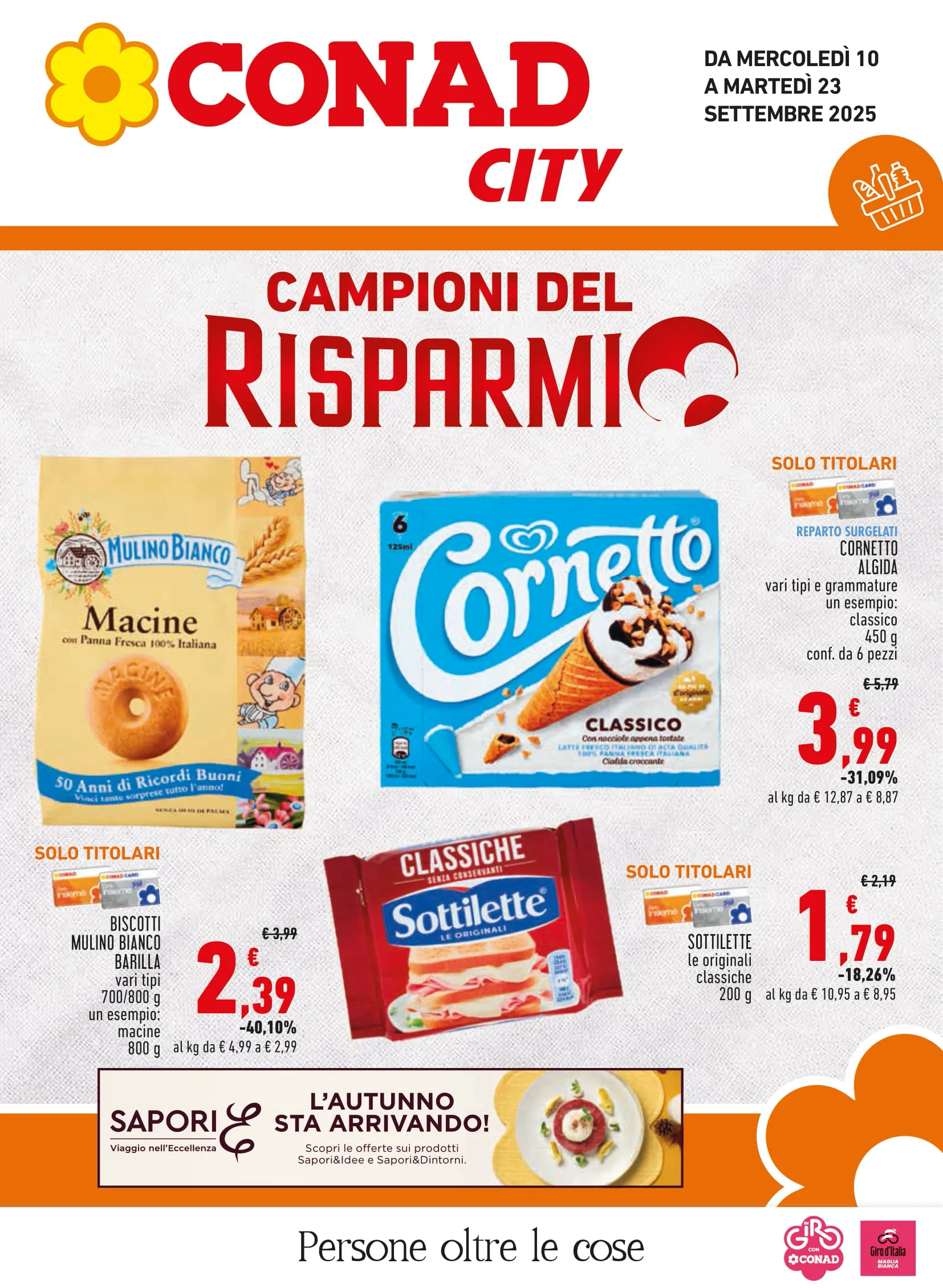Volantino Conad City Risparmio fino al 23 dal 10/09/2025