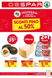Volantino Despar Sconti fino al 50% dal 4 al 17/09/2025