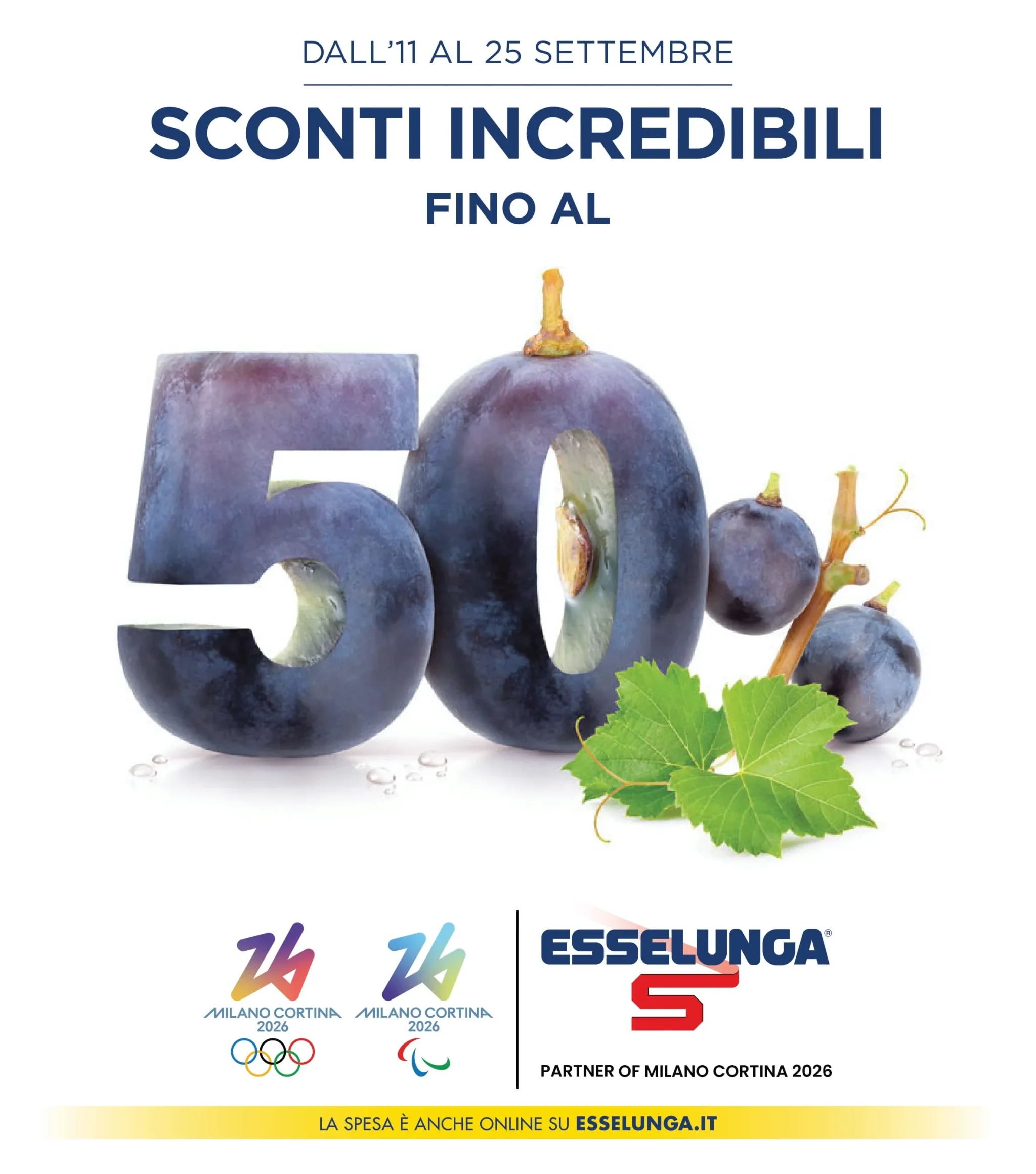Volantino Esselunga Sconti Incredibili dall’11 al 25/09/2025