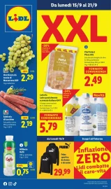 Volantino Lidl Offerte XXL fino al 21 dal 15/09/2025