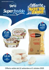 Volantino Decò Superfreddo Offerte Sottozero dal 12/09 al 2/10/2025