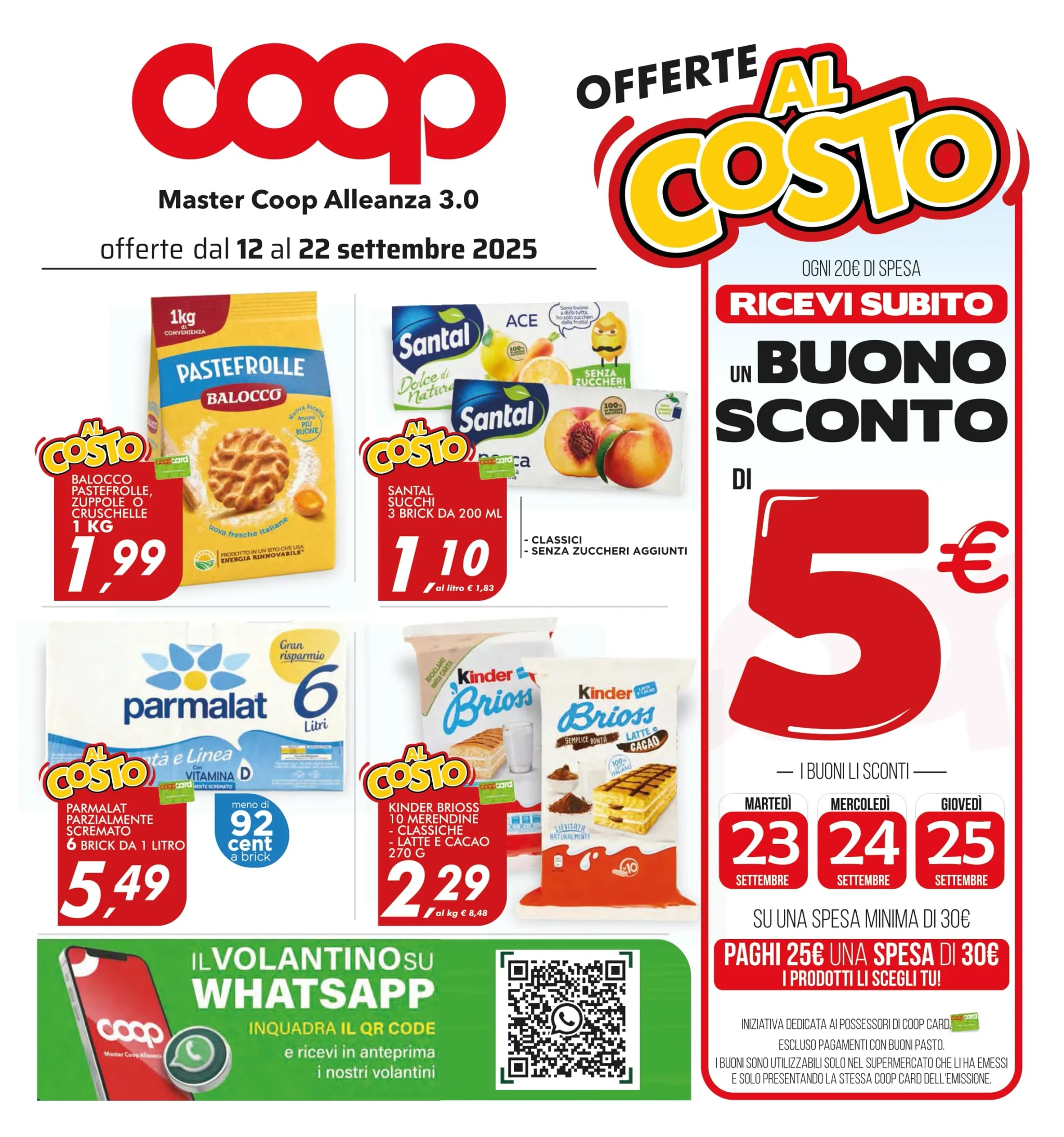 Volantino Coop Master Alleanza Offerte dal 12 al 22/09/2025