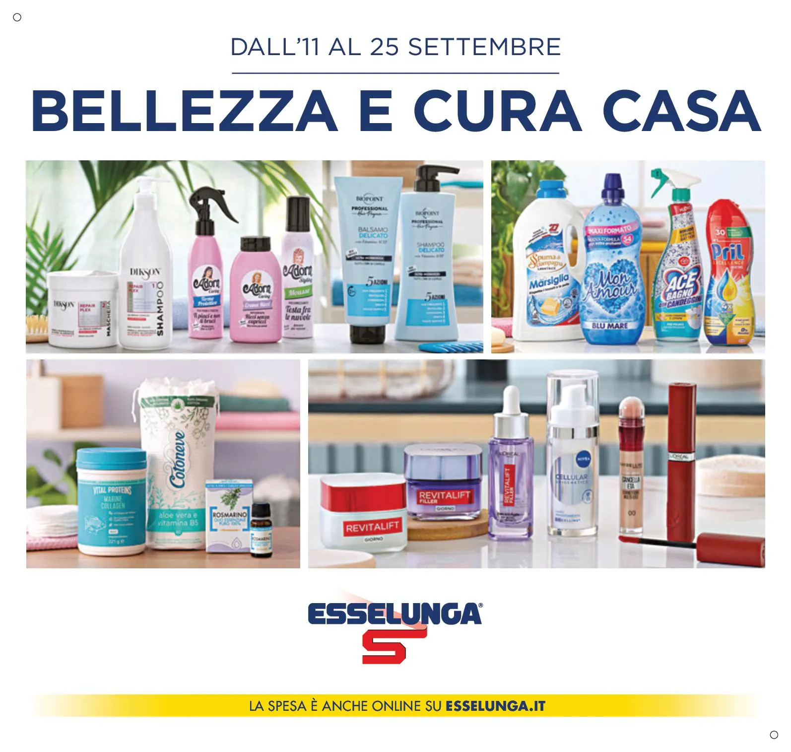Volantino Esselunga Bellezza e Cura Casa dall’11 al 25/09/2025