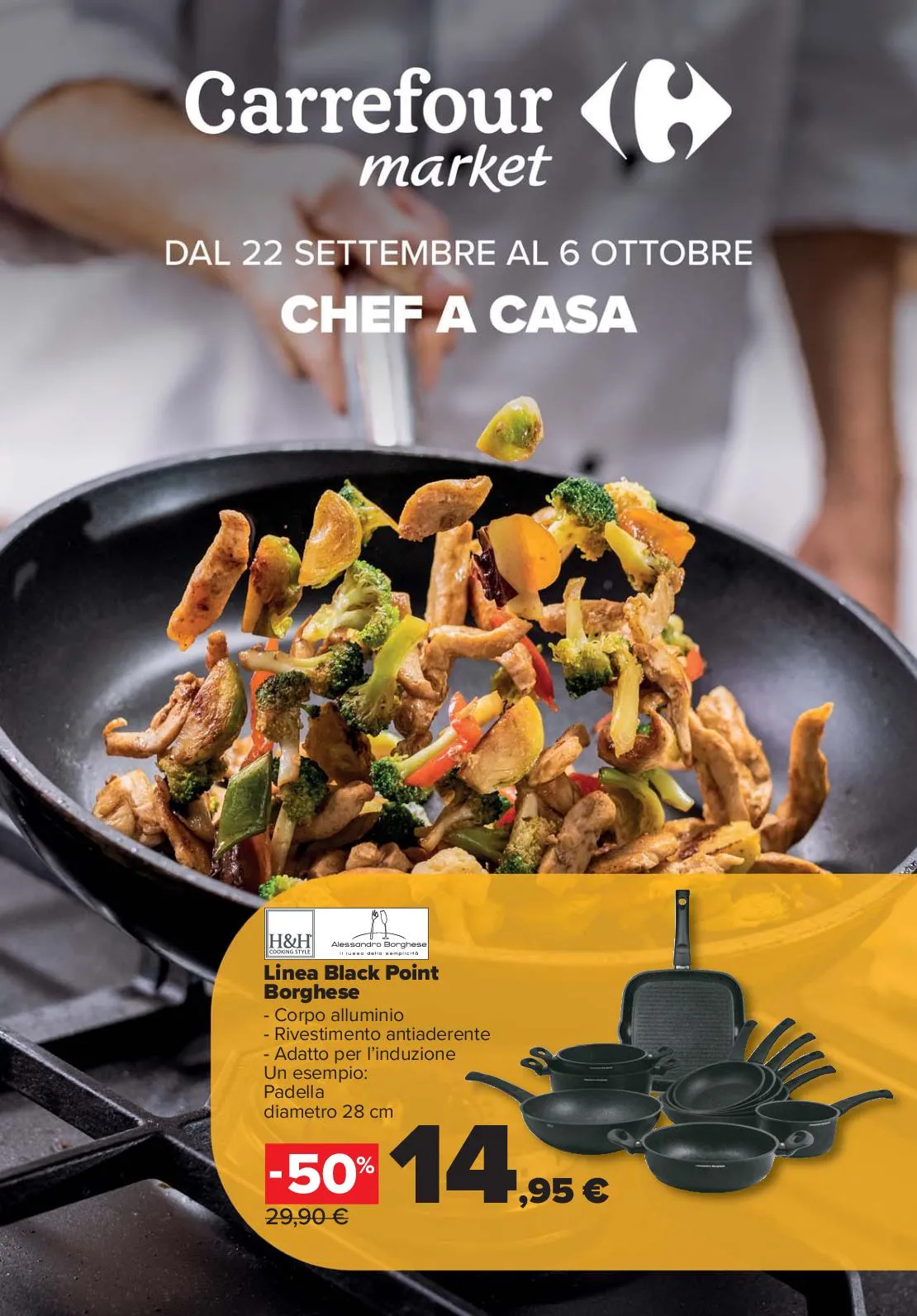 Volantino Carrefour Market Chef a Casa dal 22/09 al 6/10/2025