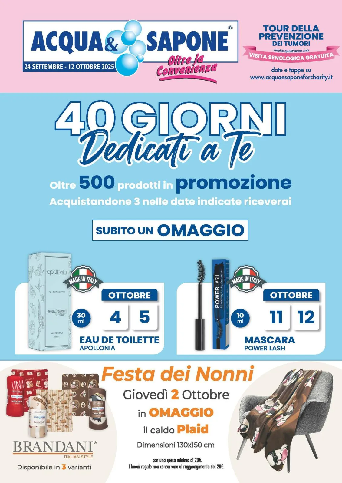 Volantino Acqua e Sapone Dedicati a Te dal 24/09 al 12/10/2025