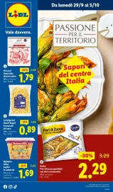 Volantino Lidl Sapori del Centro Italia dal 29/09 al 5/10/2025