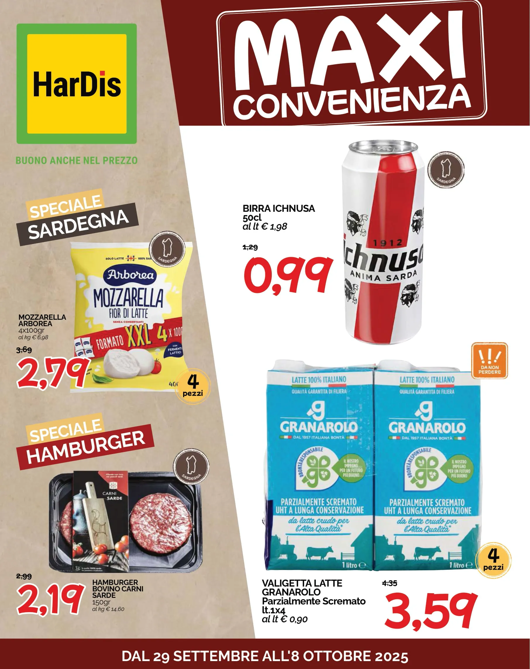 Volantino HarDis Maxi Convenienza dal 29/09 all’8/10/2025
