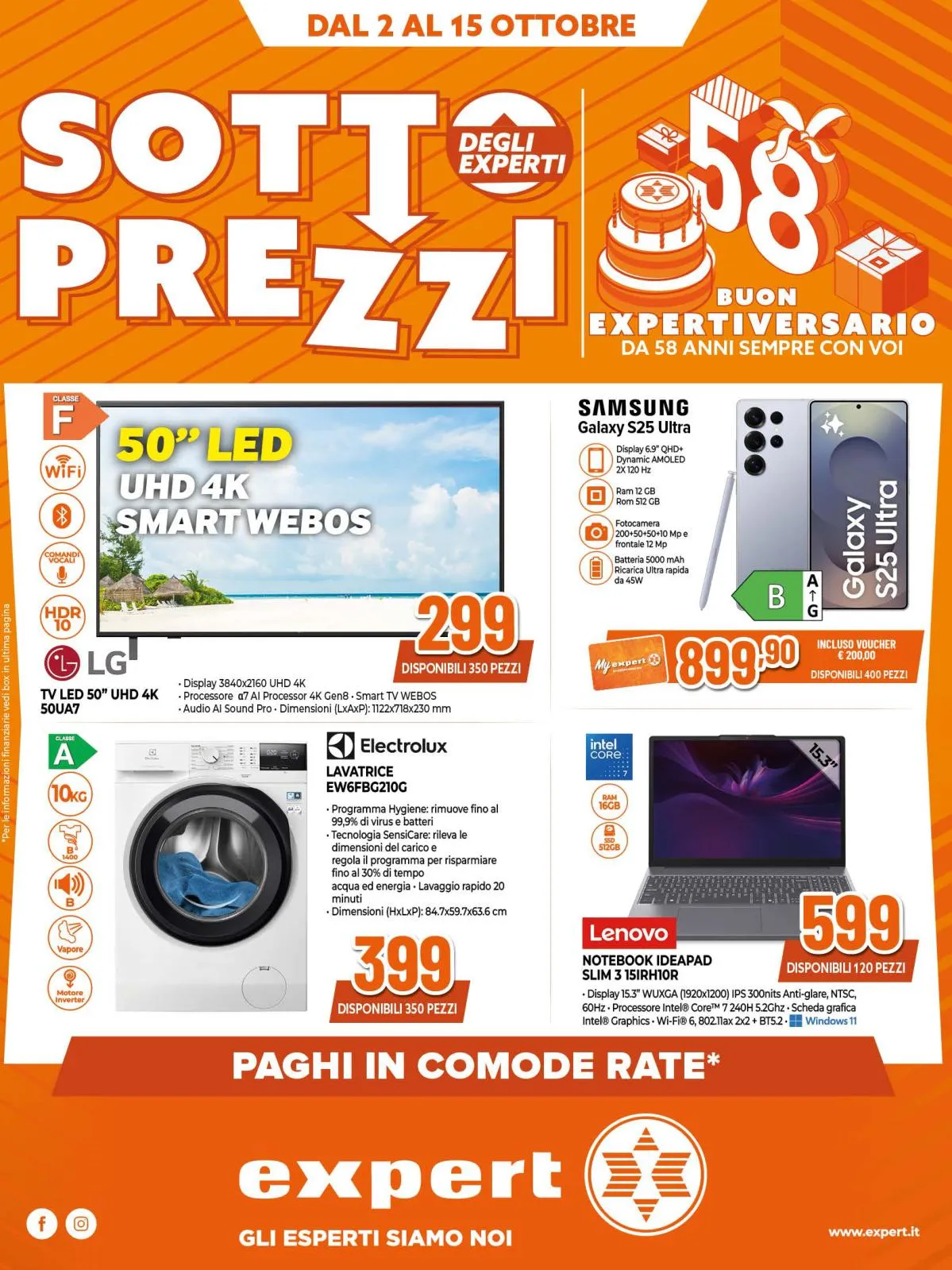 Volantino Expert Sottoprezzi dal 2 al 15/10/2025
