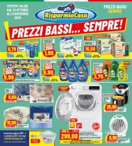 Volantino RisparmioCasa Prezzi Bassi dal 23/10 all’8/11/2025
