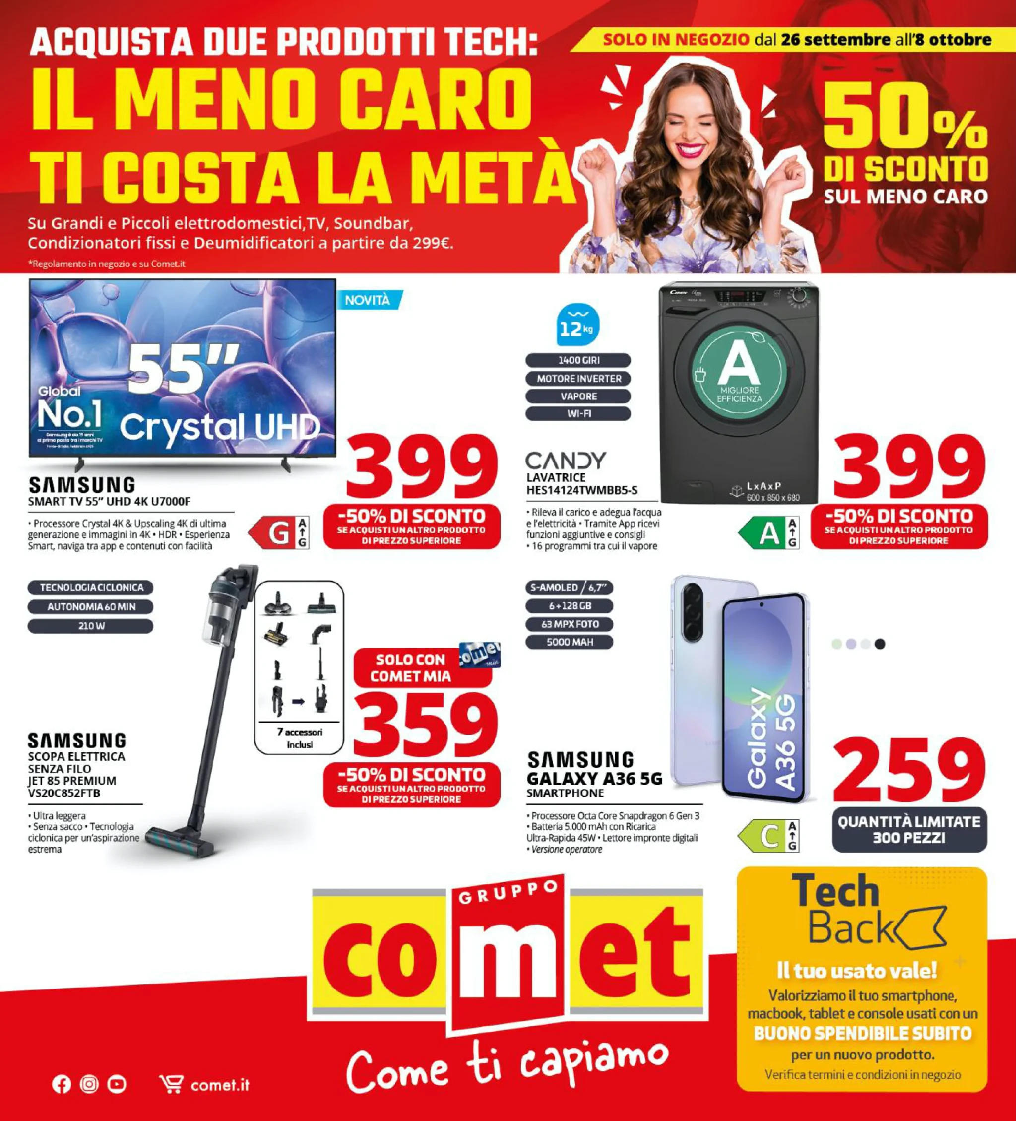 Volantino Comet Il Meno Caro ti Costa la Metà fino all’8/10/2025