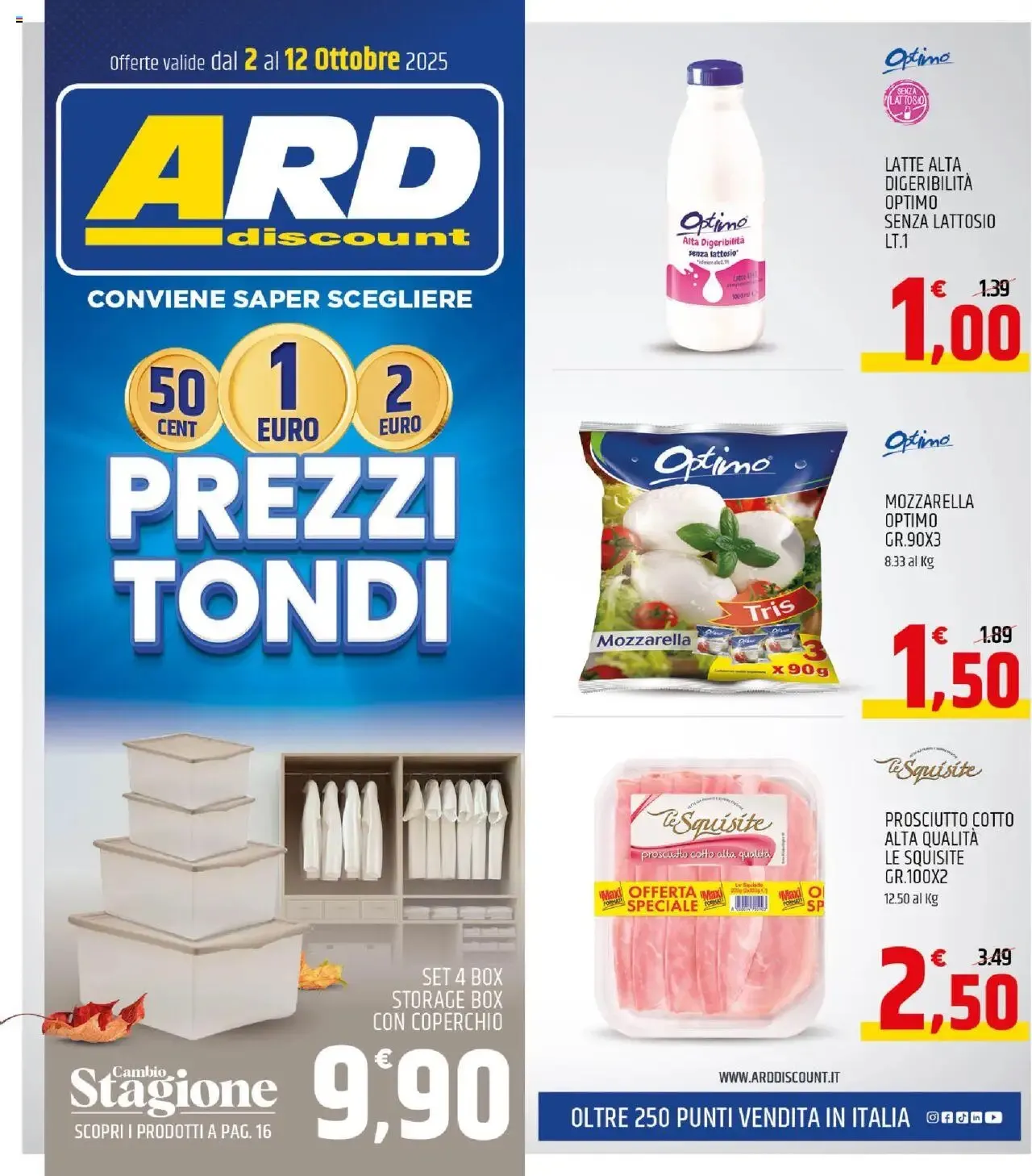 Volantino ARD Discount Prezzi Tondi dal 2 al 12/10/2025
