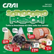 Volantino Crai Sottocosto Freschi dal 2 al 15/10/2025
