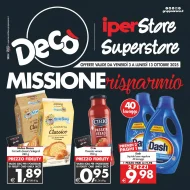 Volantino Decò Sicilia Missione Risparmio dal 3 al 13/10/2025