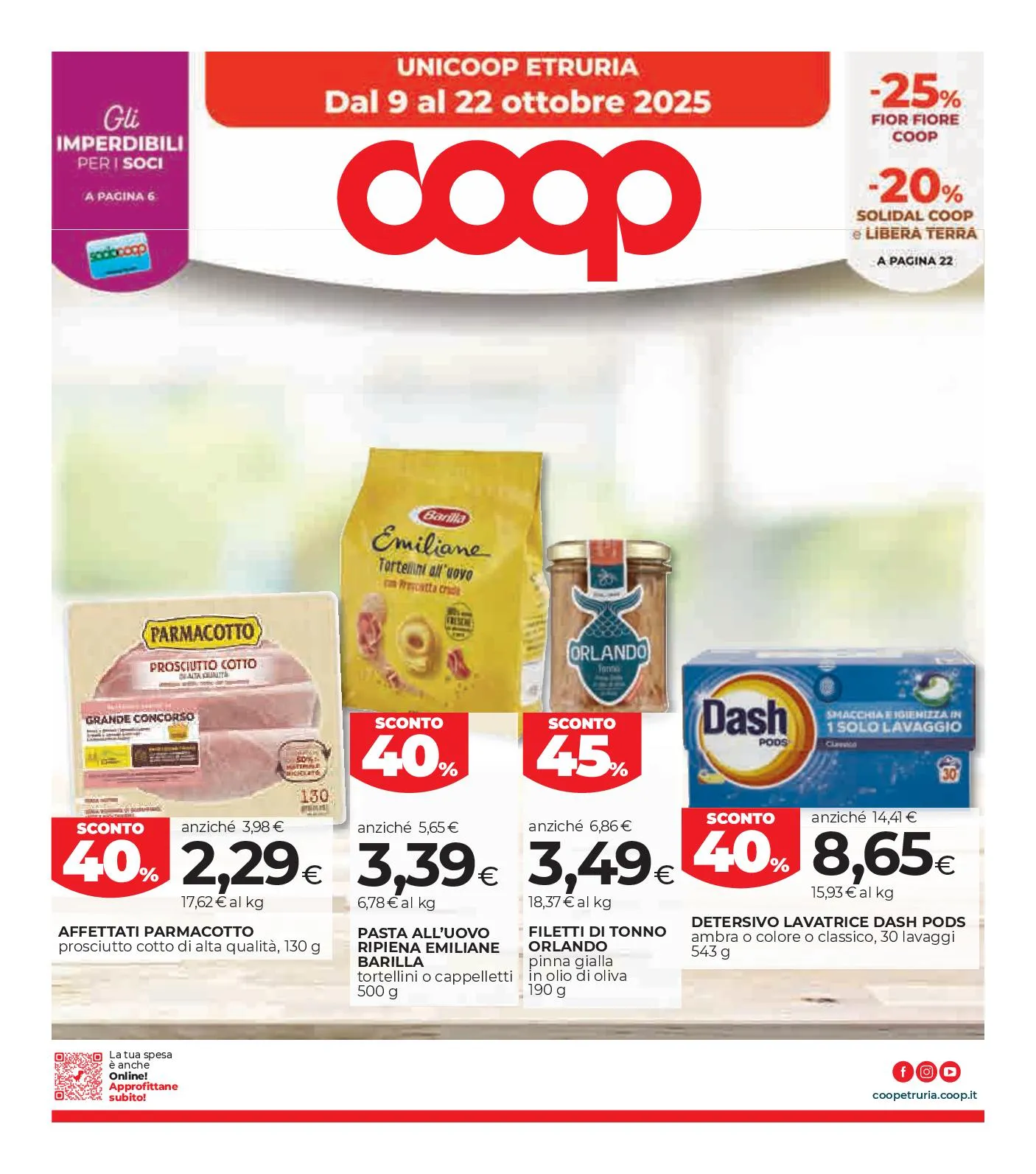Volantino Coop Etruria Sconti dal 9 al 22/10/2025