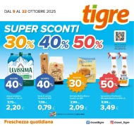 Volantino Tigre Super Sconti 30% 40% 50% dal 9 al 22/10/2025