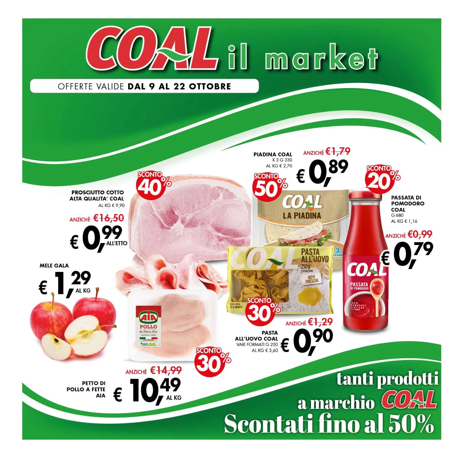 Volantino Coal Il Market Sconti fino al 50% dal 9 al 22/10/2025