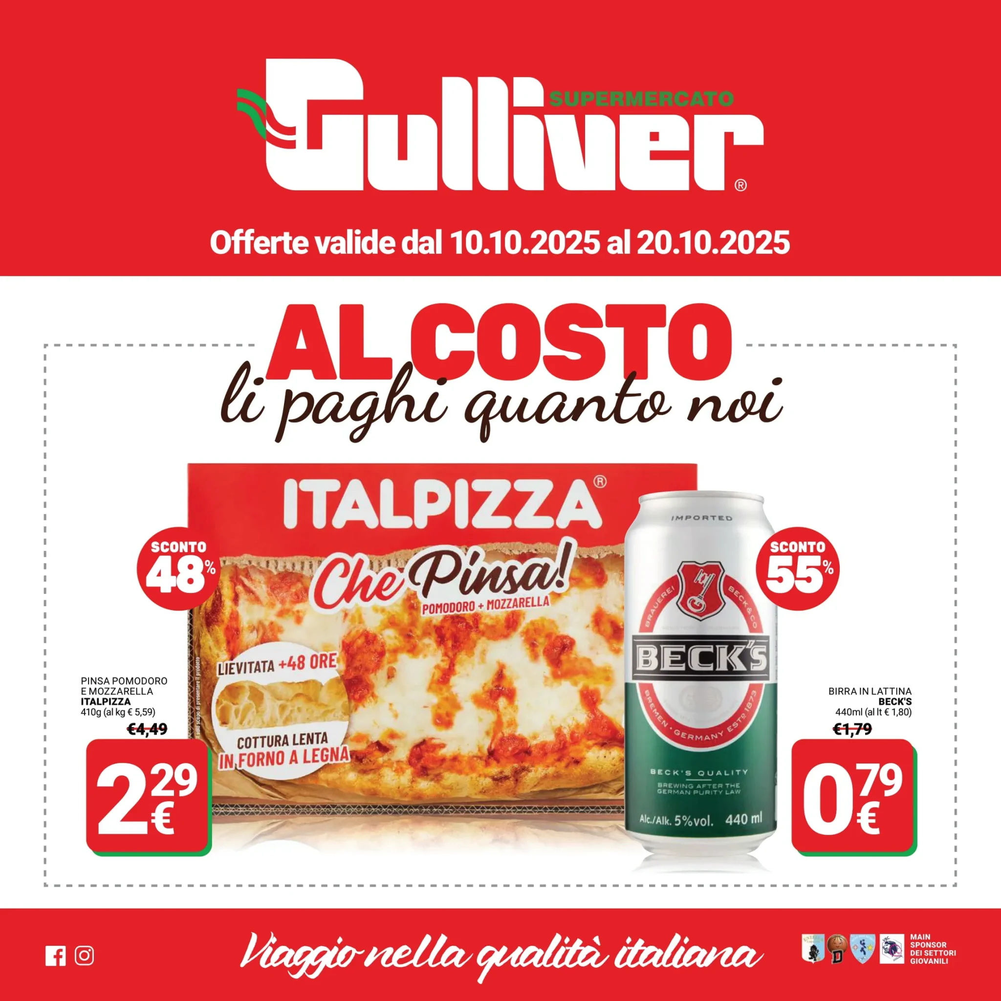 Volantino Gulliver Al Costo dal 10 al 20/10/2025