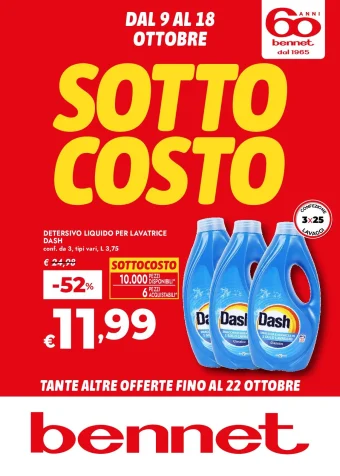 Volantino Bennet Sottocosto valido dal 9 al 22/10/2025