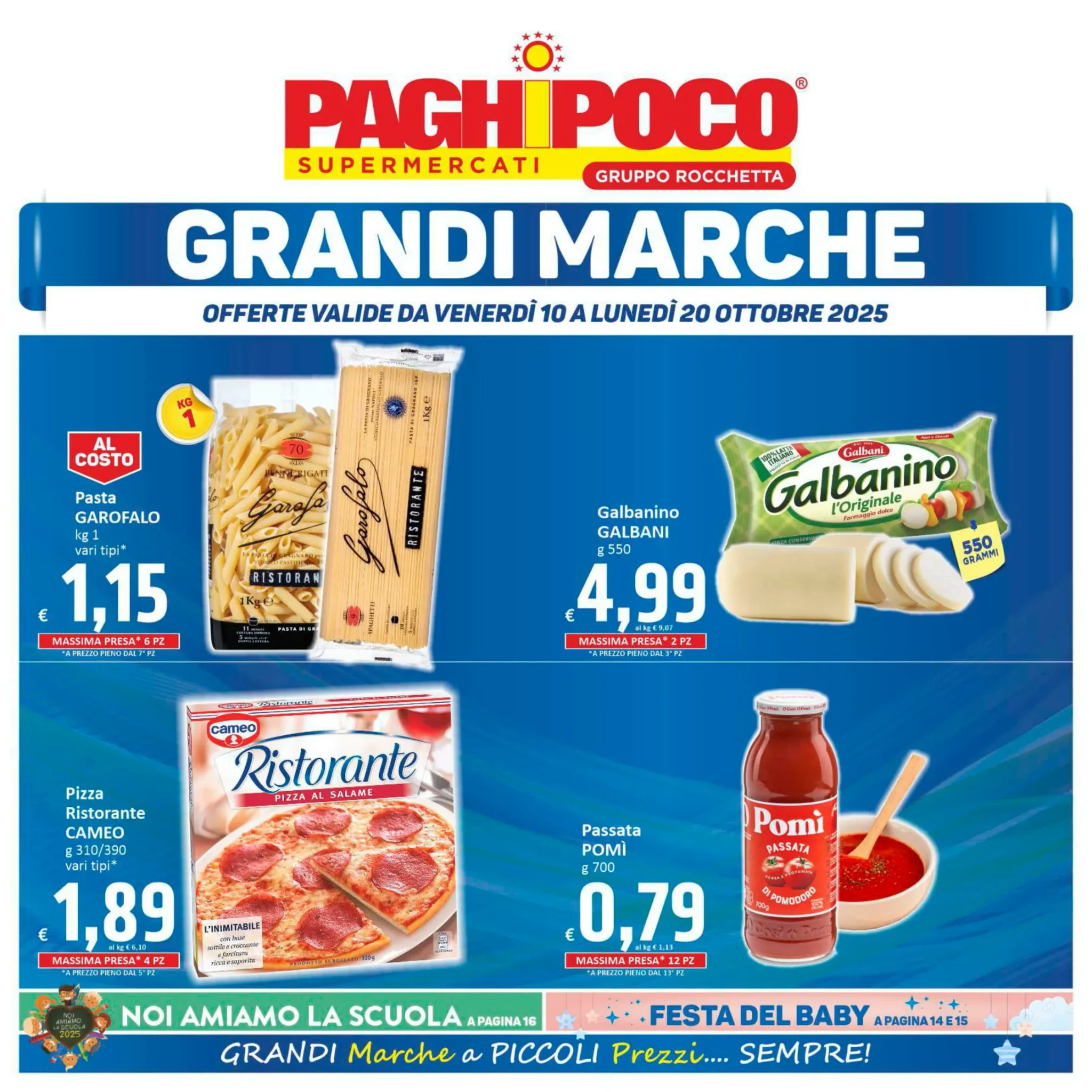 Volantino Paghi Poco Grandi Marche dal 10 al 20/10/2025
