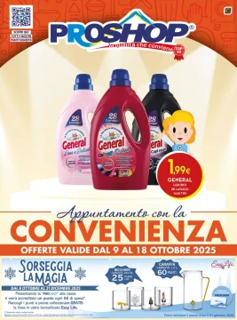 Volantino Proshop Convenienza dal 9 al 18/10/2025
