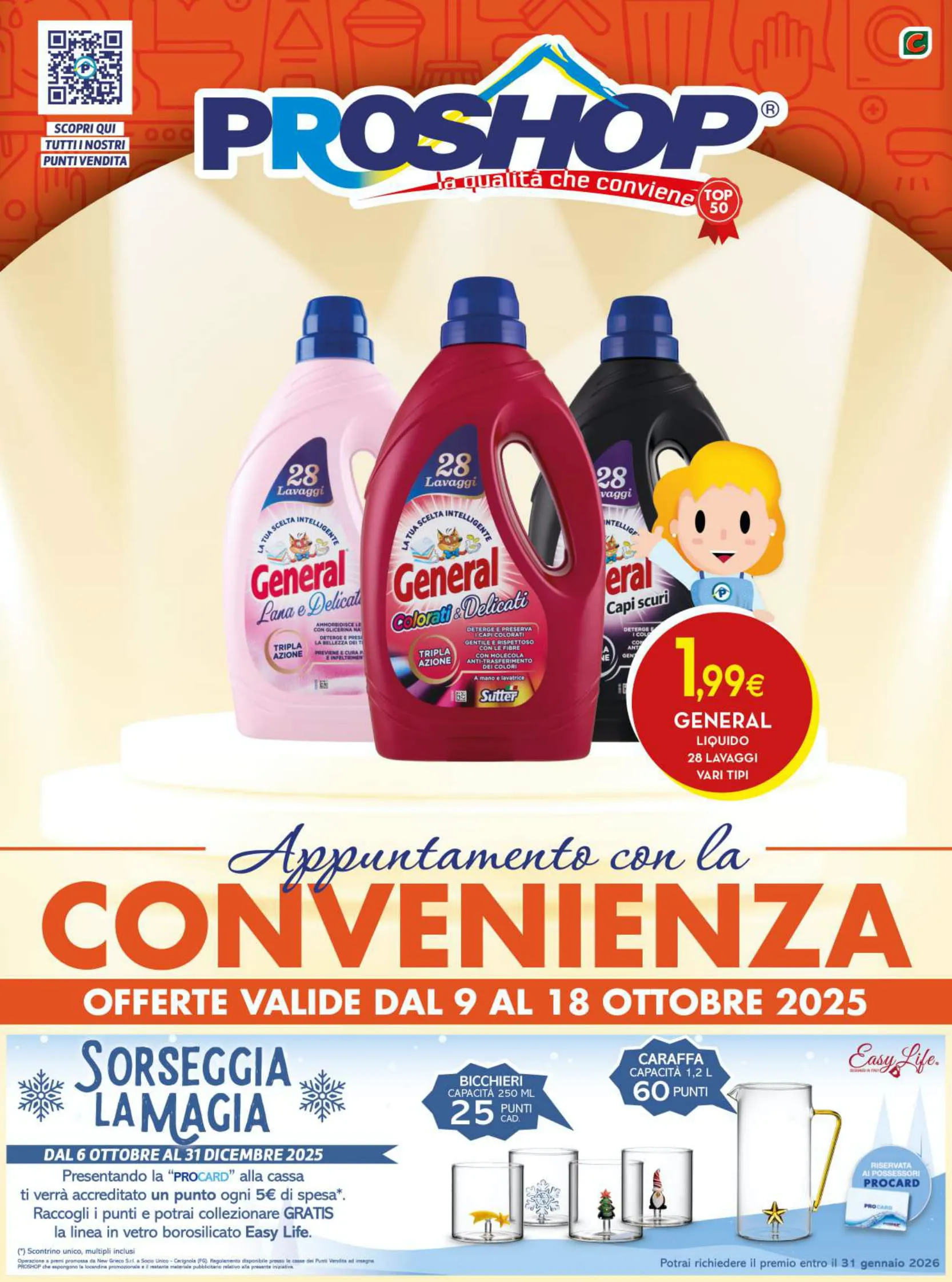 Volantino Proshop Convenienza dal 9 al 18/10/2025