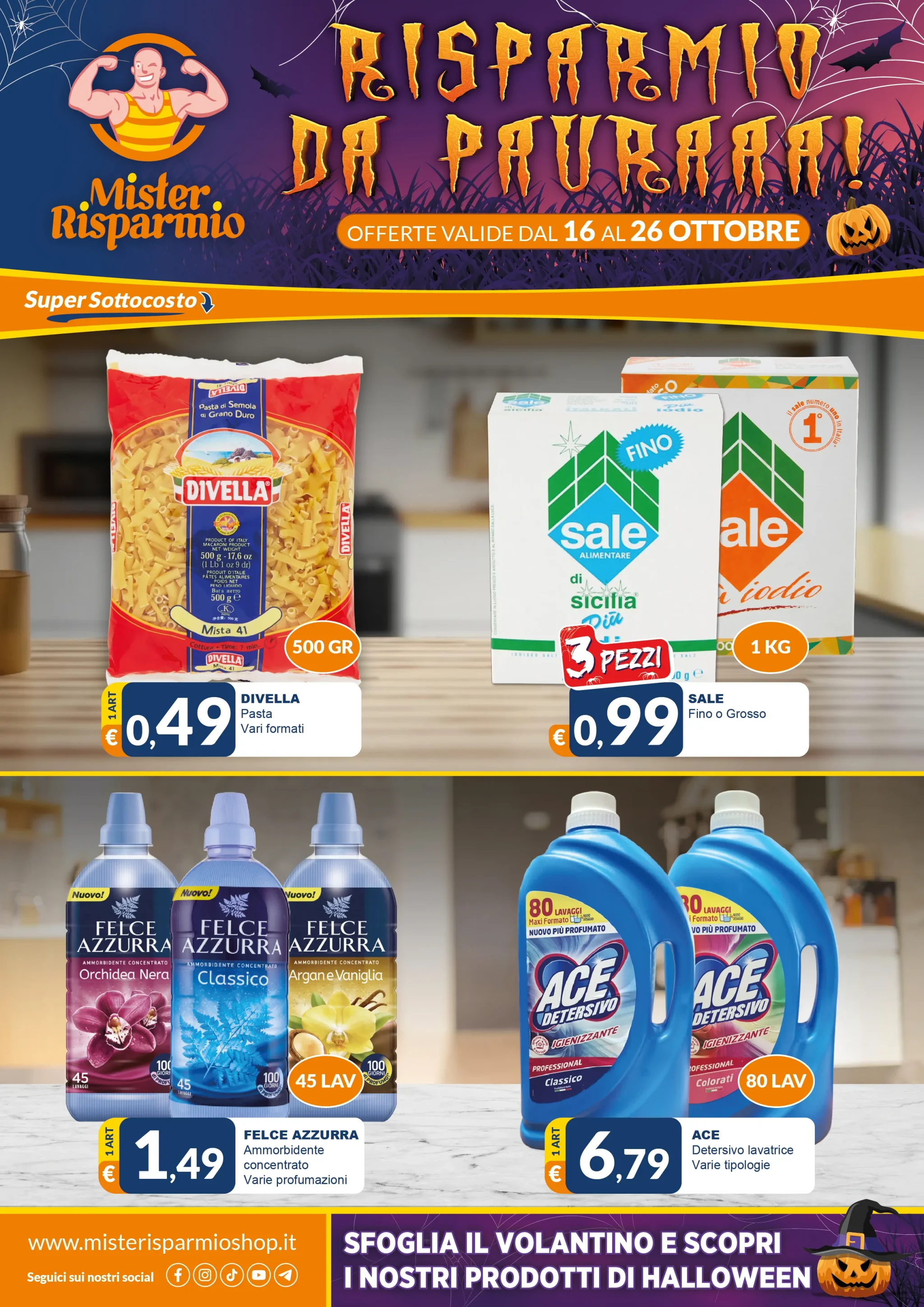 Volantino Mister Risparmio Risparmio da Paura dal 16/10/2025