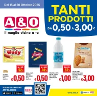 Volantino A&O Tanti Prodotti da 0.50€ a 3€ dal 15 al 28/10/2025