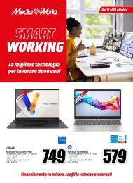 Volantino MediaWorld Smart Working dal 17 al 26/10/2025