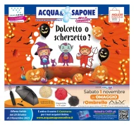 Volantino Acqua e Sapone Sicilia Halloween dal 20/10 al 2/11/2025
