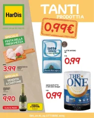 Volantino HarDis Tanti Prodotti a 0.99€ dal 20 al 29/10/2025