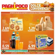 Volantino Paghi Poco Dolce Convenienza dal 21 al 30/10/2025
