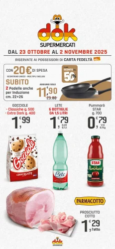 Volantino Dok Supermercati Sconti dal 23/10 al 2/11/2025