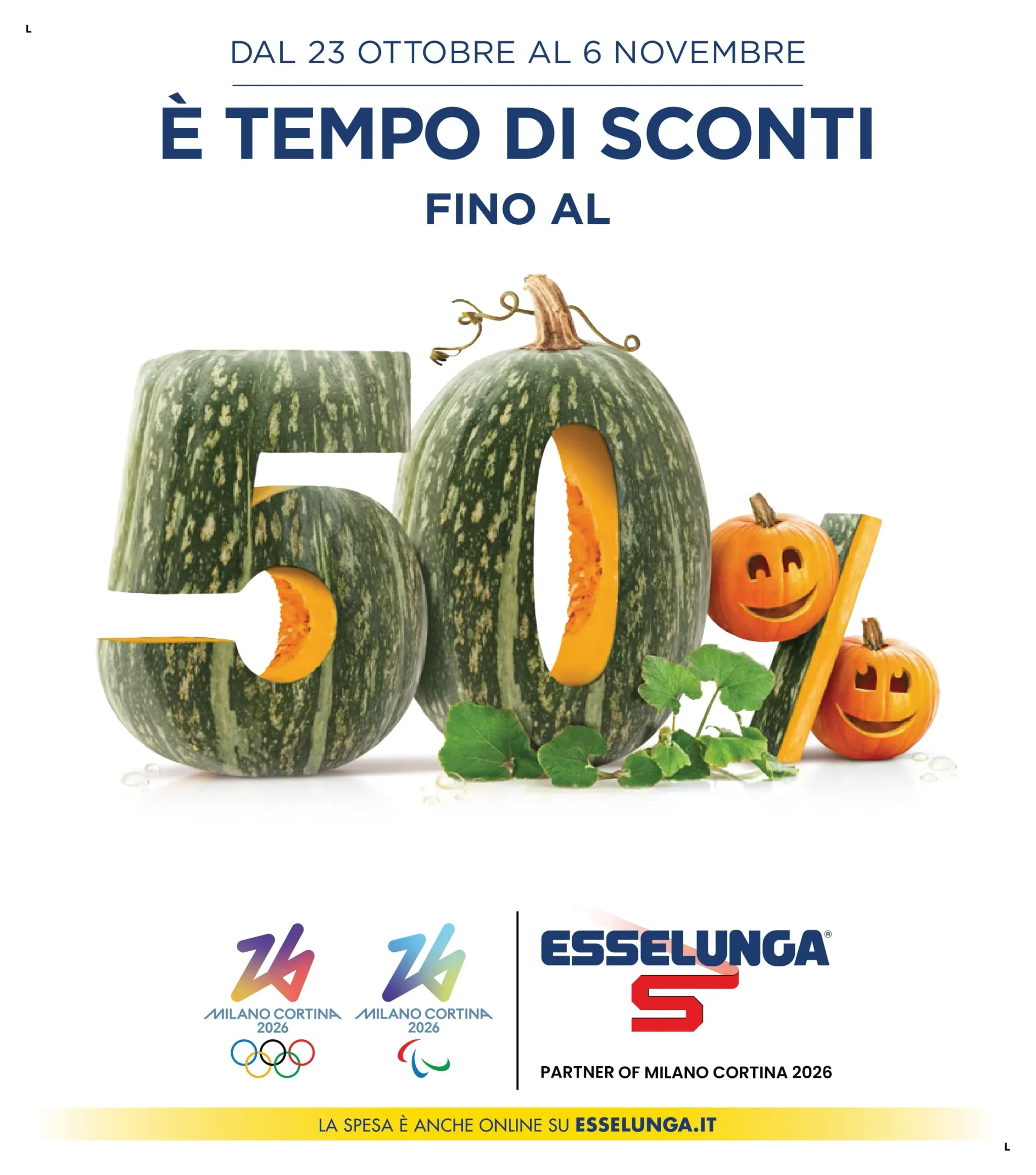 Volantino Esselunga Tempo di Sconti dal 23/10 al 6/11/2025