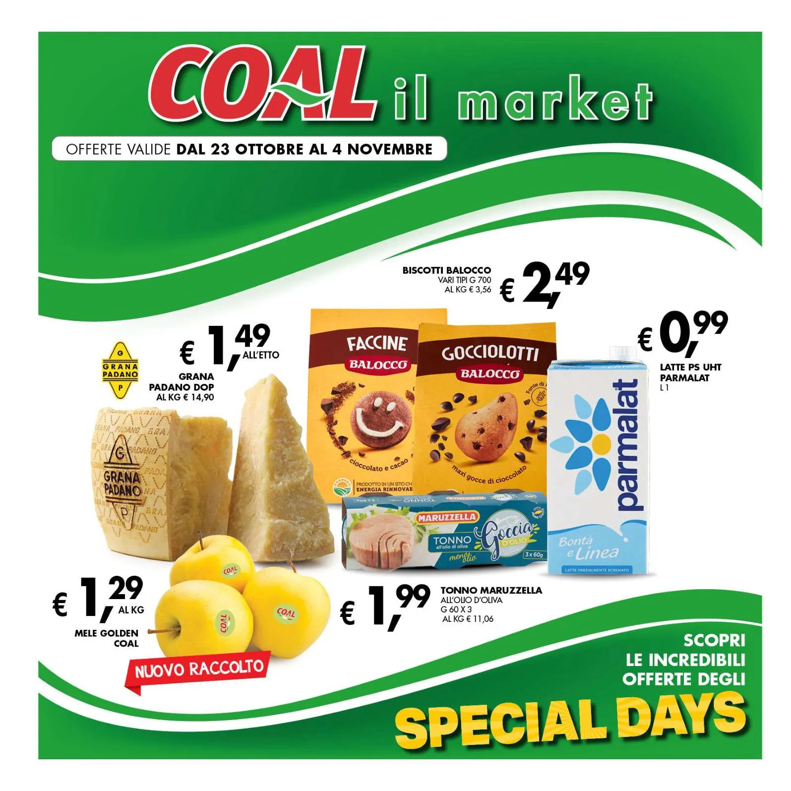 Volantino Coal Il Market Special Days dal 23/10 al 4/11/2025