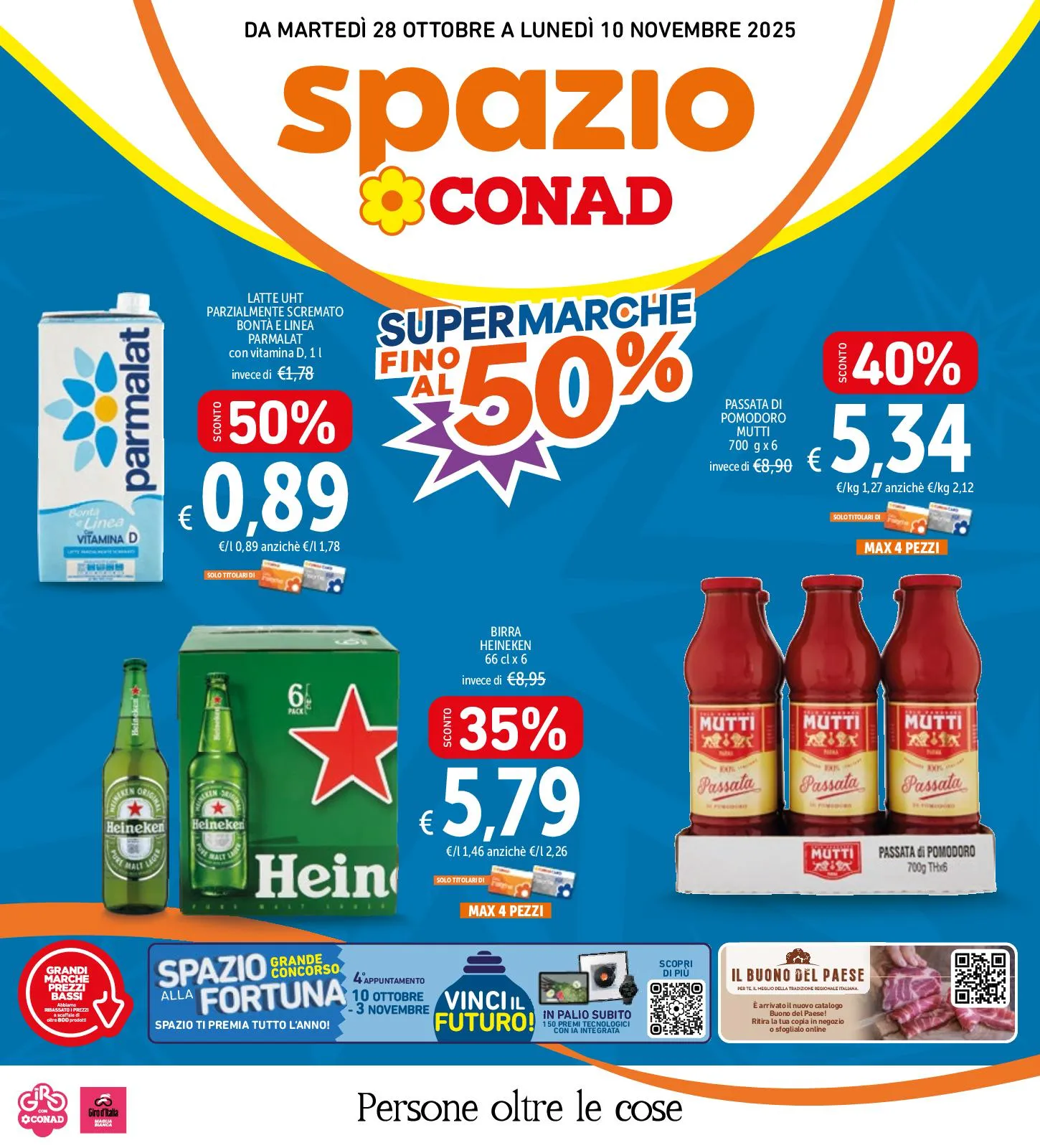 Volantino Spazio Conad Super Formati dal 28/10 al 10/11/2025
