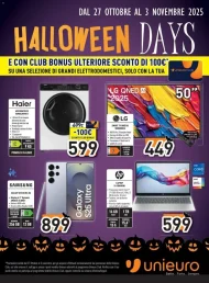 Volantino Unieuro Halloween Days dal 27/10 al 3/11/2025