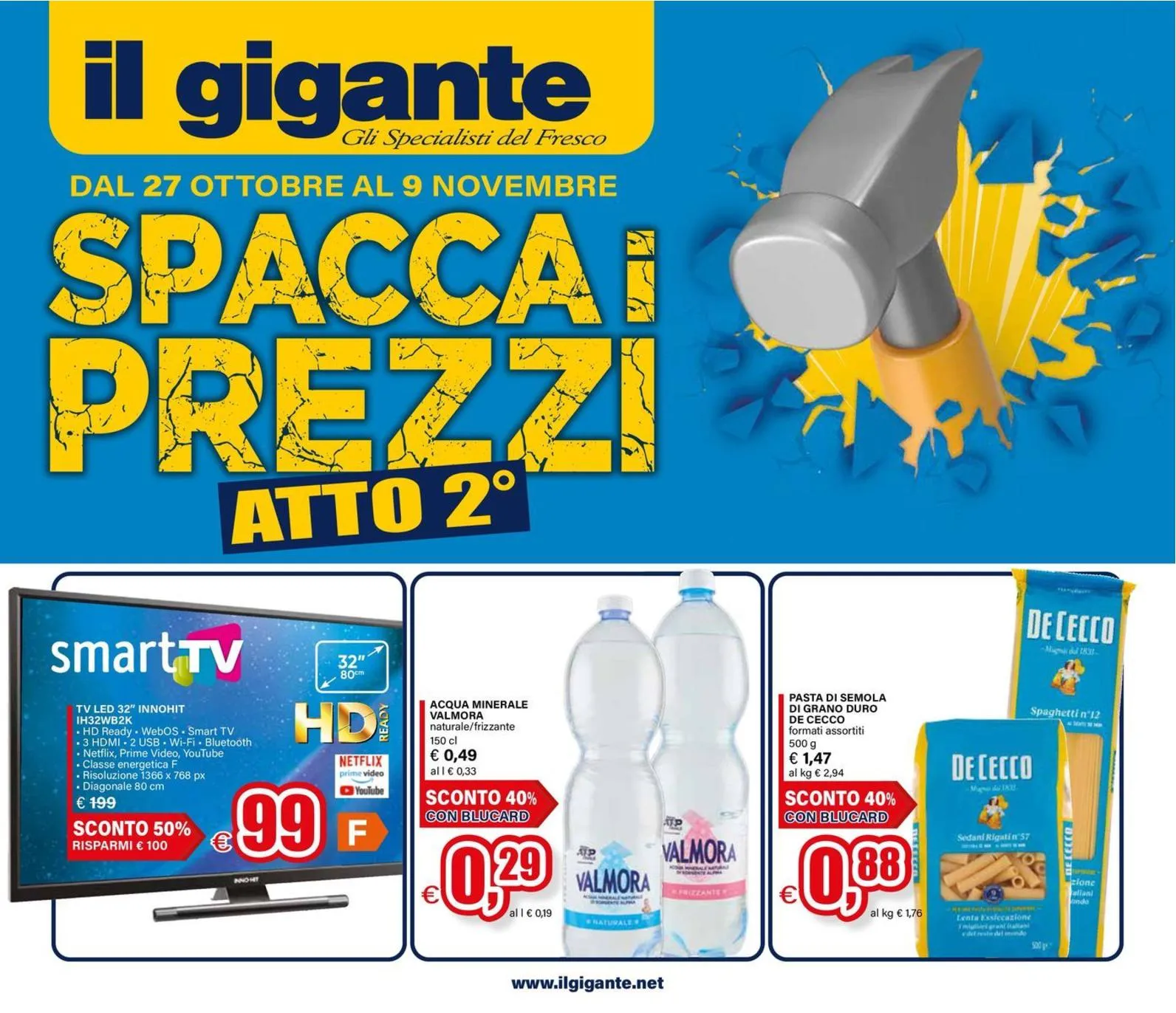 Volantino Il Gigante Spacca i Prezzi 2pt dal 27/10 al 9/11/2025