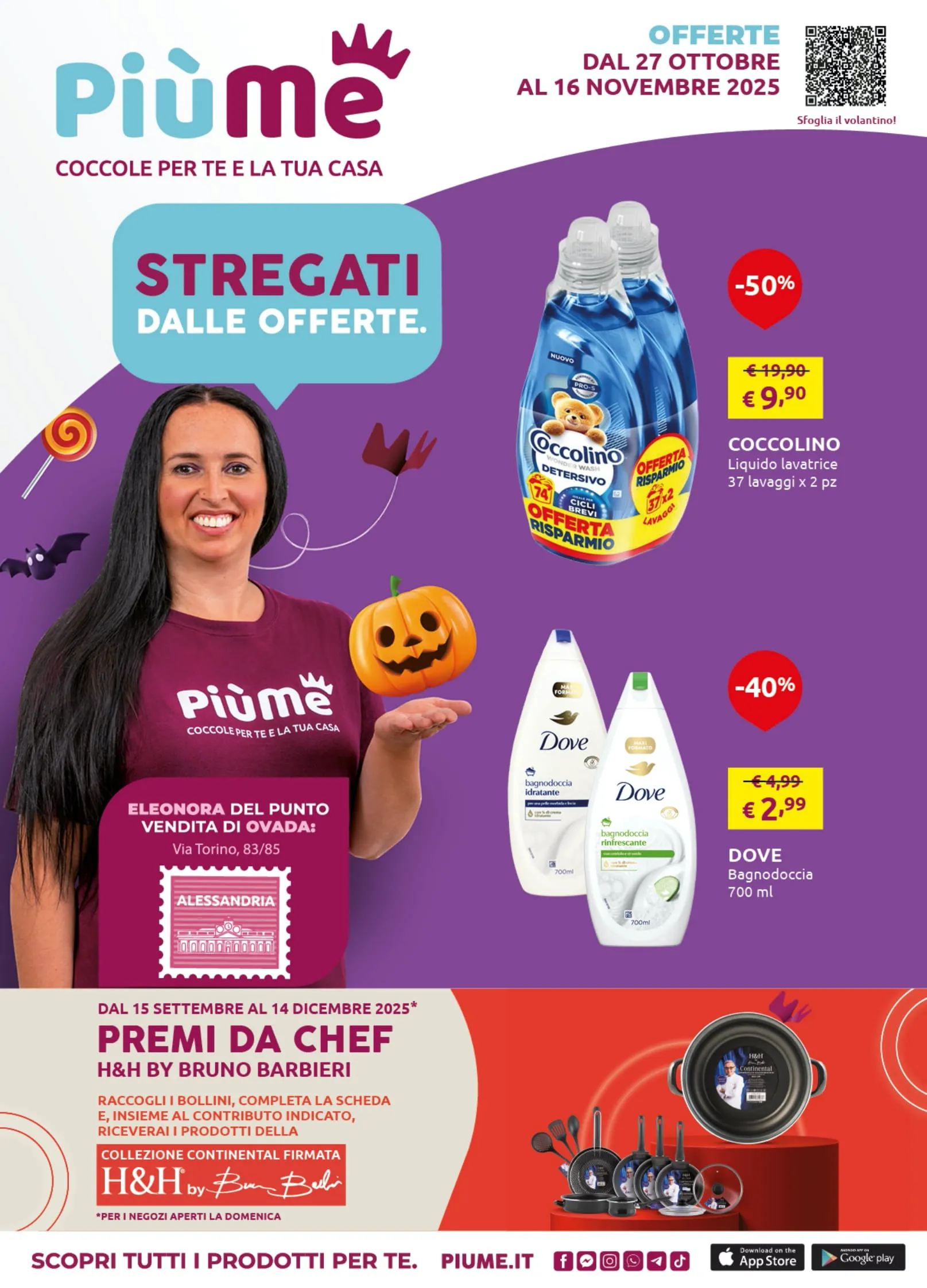 Volantino PiùMe Stregati dalle Offerte dal 27/10 al 16/11/2025
