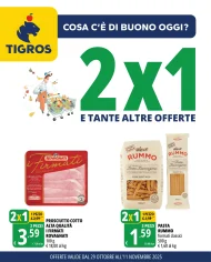 Volantino Tigros Offerte 2×1 dal 29/10 all’11/11/2025