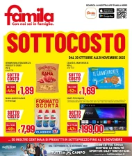 Volantino Famila Sottocosto dal 30/10 all’8/11/2025 Volantino Famila Sottocosto dal 30/10 all’8/11/2025