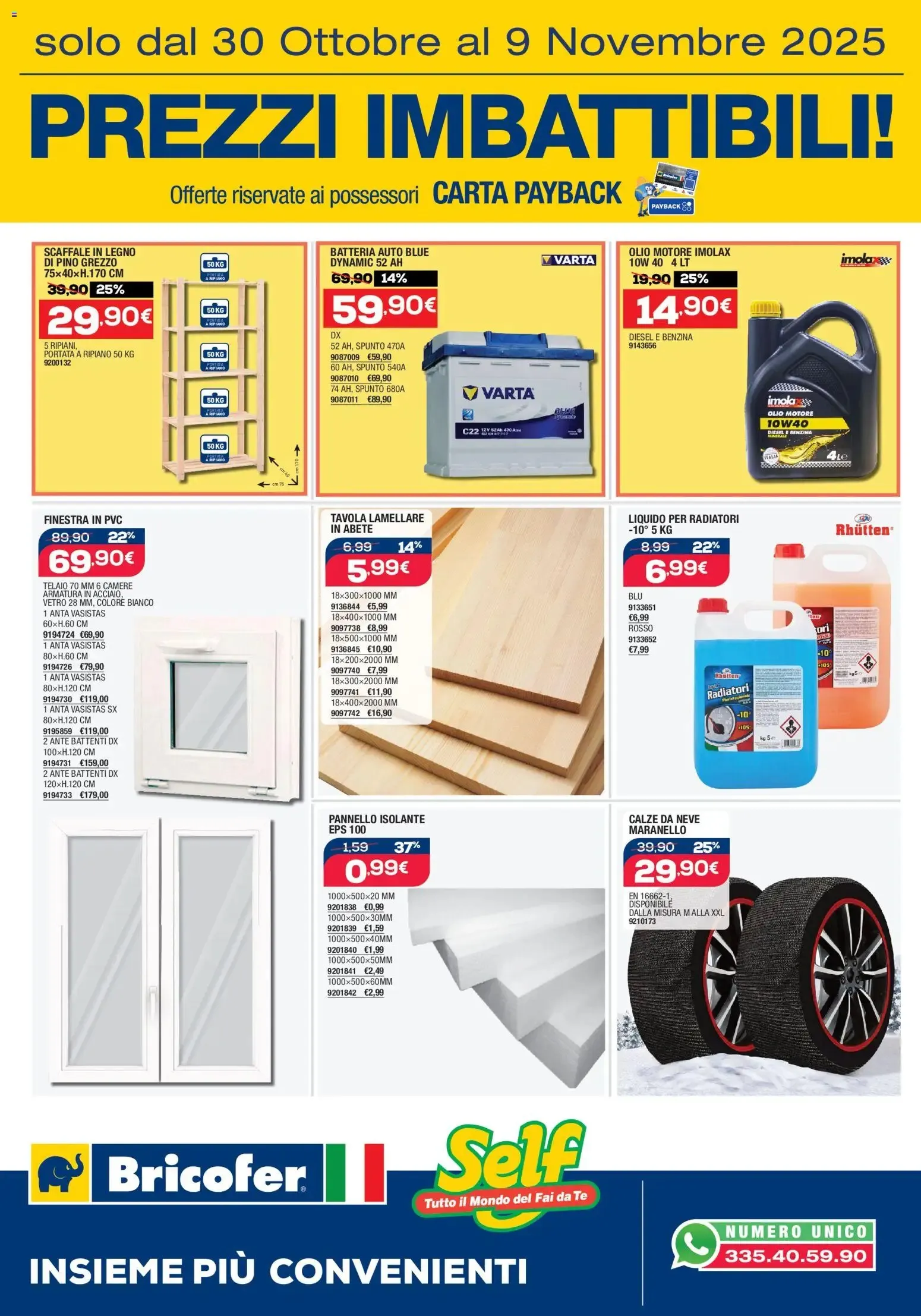 Volantino Bricofer Prezzi Imbattibili dal 30/10 al 9/11/2025