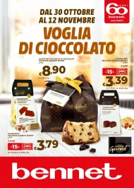 Volantino Bennet Voglia di Cioccolato dal 30/10 al 12/11/2025 Volantino Bennet Voglia di Cioccolato dal 30/10 al 12/11/2025