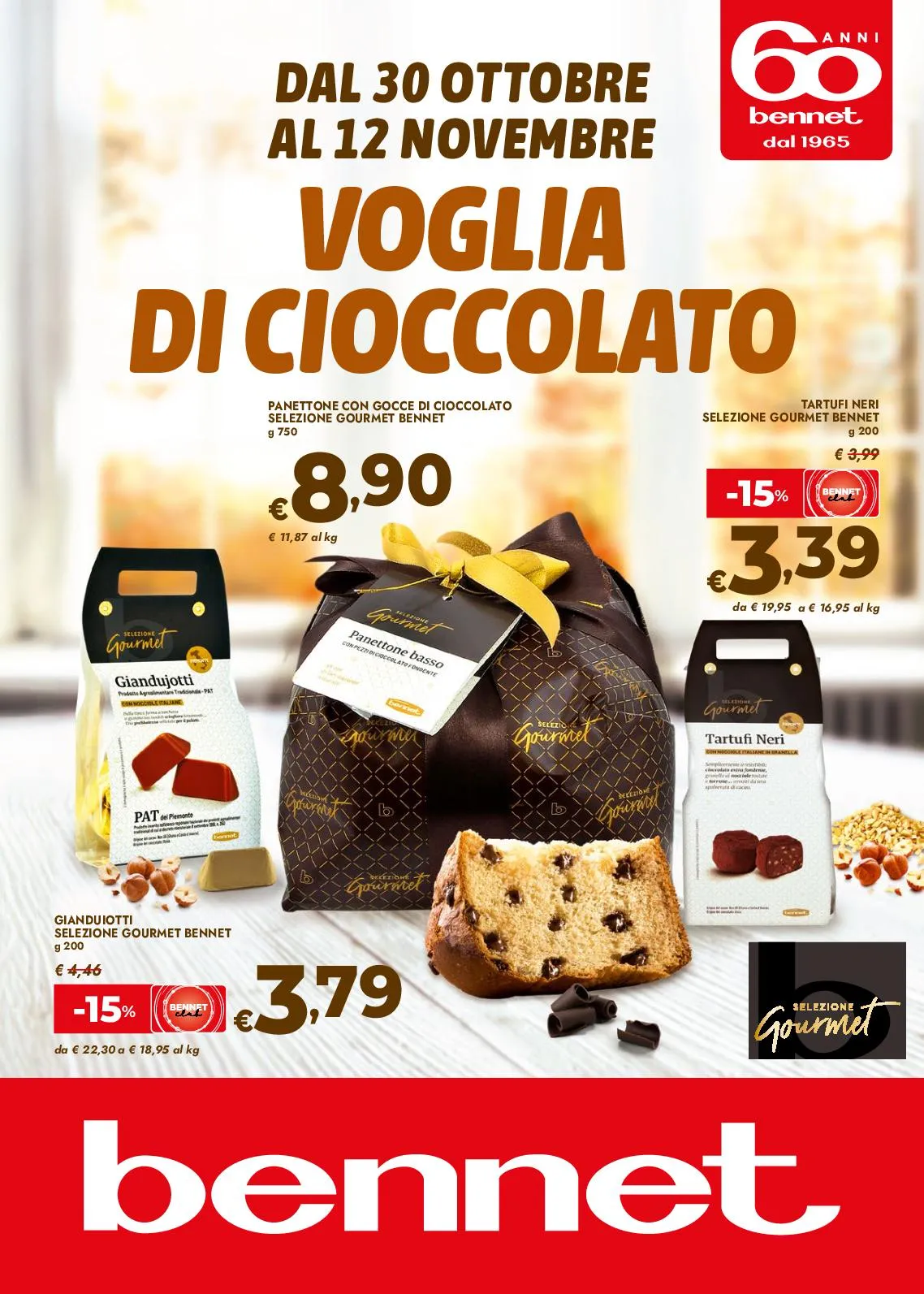 Volantino Bennet Voglia di Cioccolato dal 30/10 al 12/11/2025