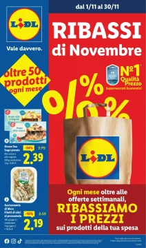 Volantino Lidl Ribassati di Novembre valido dal 1 al 30/11/2025