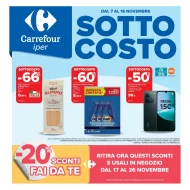 Volantino Carrefour Sottocosto dal 7 al 16/11/2025